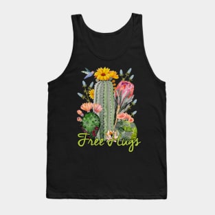 Cactus Free Hugs T-Shirt Cute Spiky Cactus Gift Tank Top